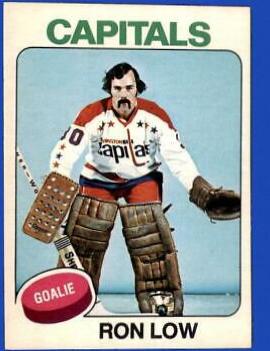 Ron Low #25 Hockey Cards 1975 O-Pee-Chee