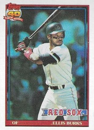 Ellis Burks #70 Baseball Cards 1991 Topps