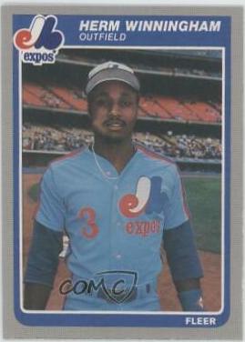 Herm Winningham #U-130 Baseball Cards 1985 Fleer Update
