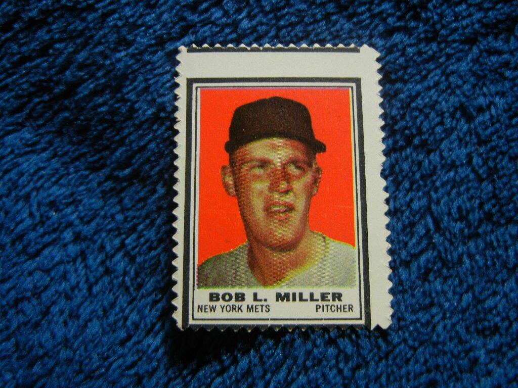 Bob L. Miller Baseball Cards 1962 Topps Stamps