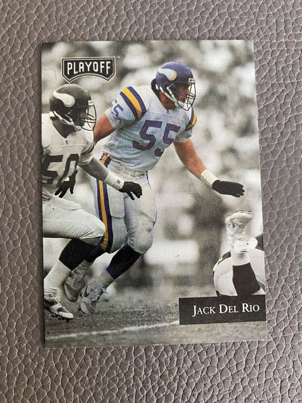 Jack Del Rio #3 Football Cards 1992 Playoff