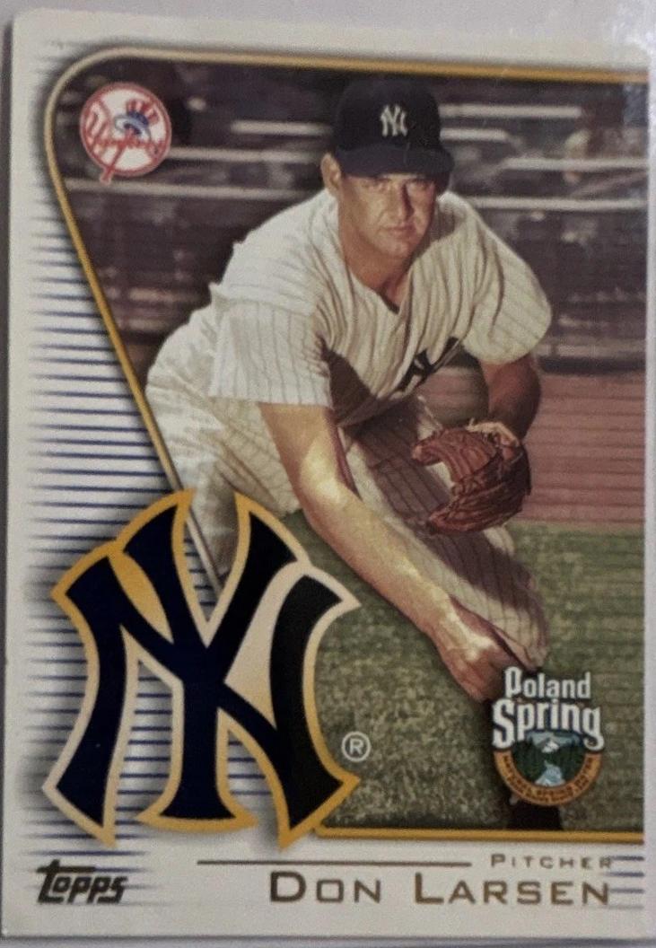 Don Larsen #4 2004 Topps Poland Spring Yankees Baseball
