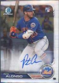 Pete Alonso #CRA-PA Baseball Cards 2019 Bowman Chrome Rookie Autographs