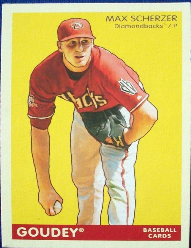 Max Scherzer #2 Baseball Cards 2009 Upper Deck Goudey