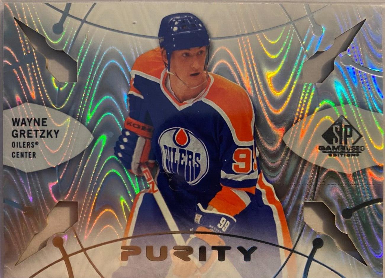 Wayne Gretzky #P-75 Hockey Cards 2022 SP Game Used Purity