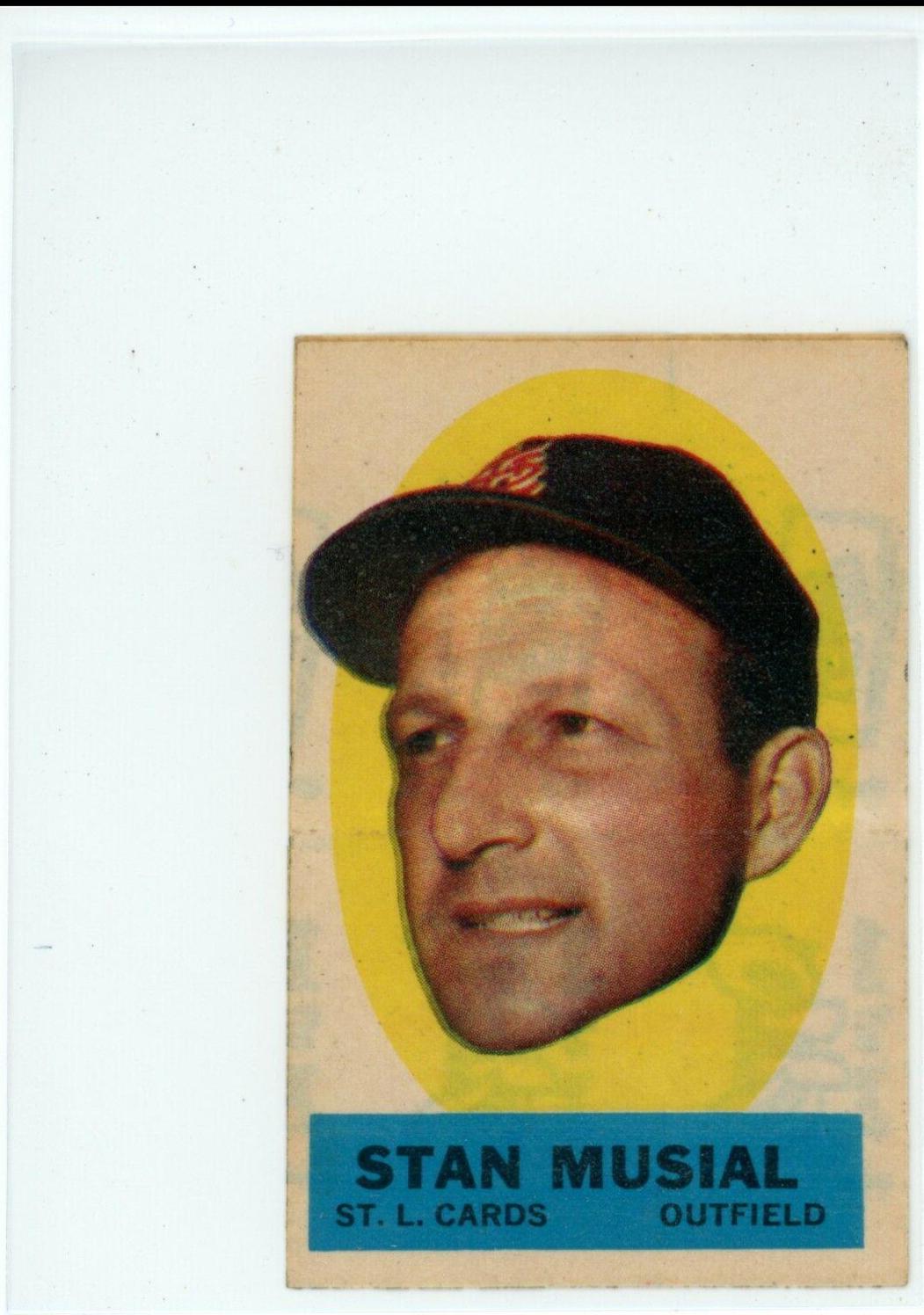 Stan Musial Baseball Cards 1963 Topps Peel Offs