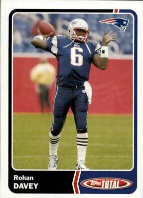 Rohan Davey #20 Football Cards 2003 Topps Total