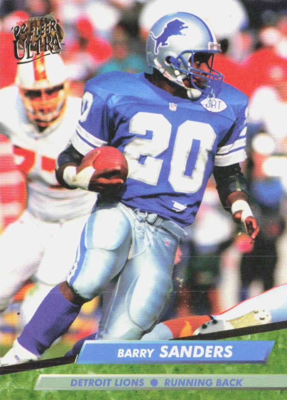 Barry Sanders #122 1992 Ultra Football