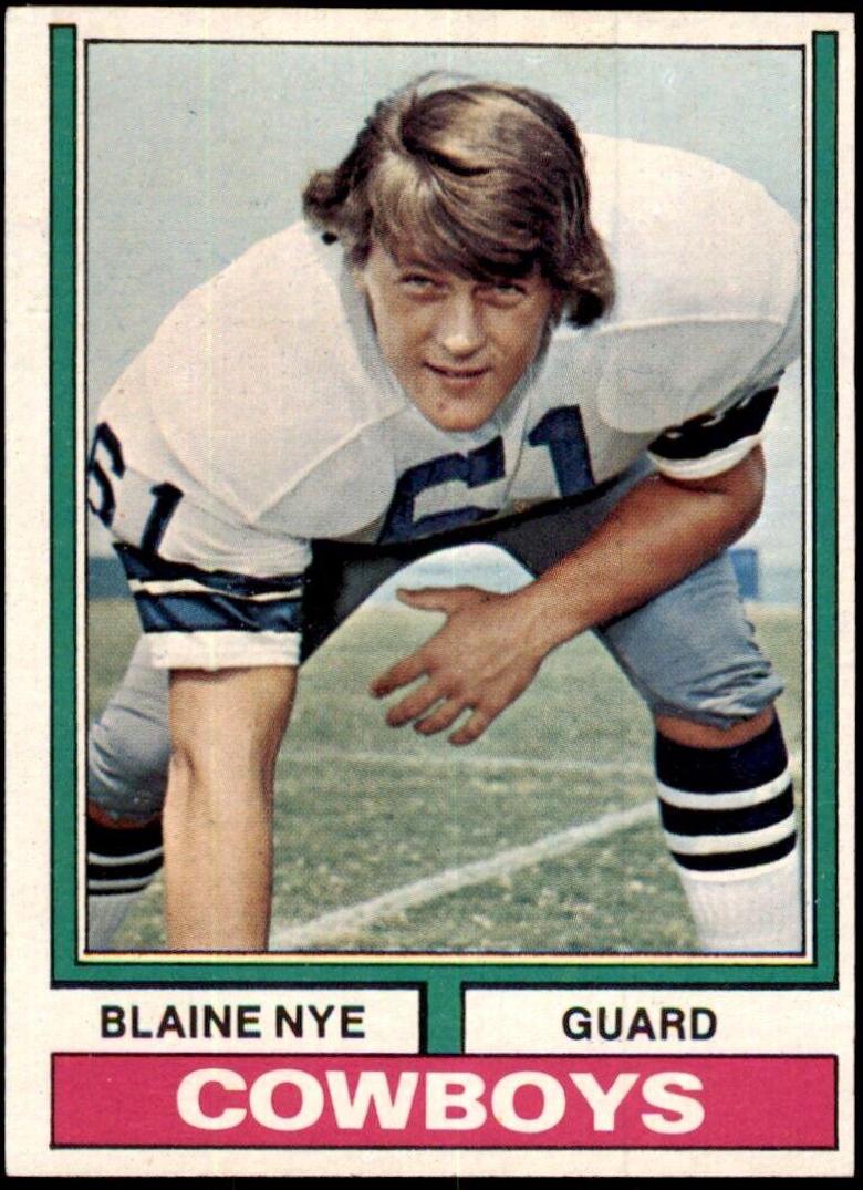 Blaine Nye #2 Football Cards 1974 Topps