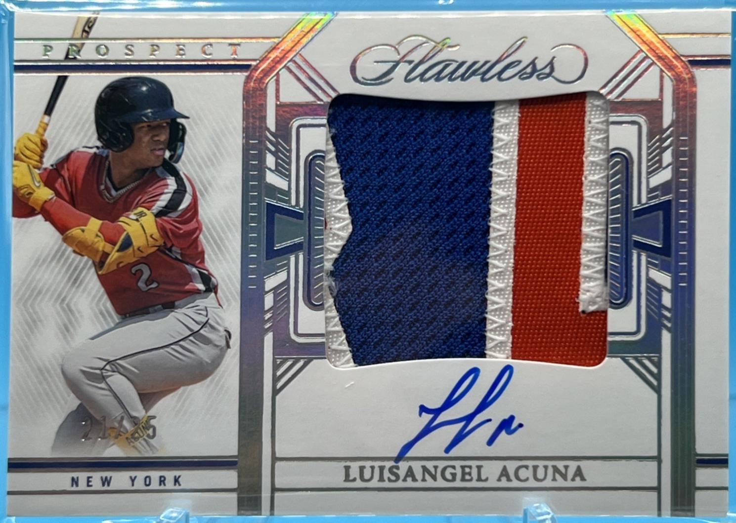 Luisangel Acuna #PPA-LA 2024 Panini Flawless Baseball Prospect Patch Autographs