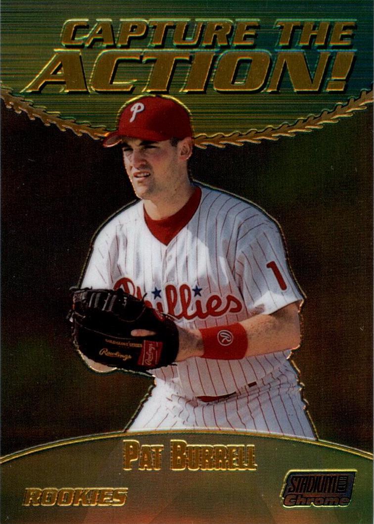 Pat Burrell #CA2 Baseball Cards 2000 Stadium Club Chrome Capture the Action