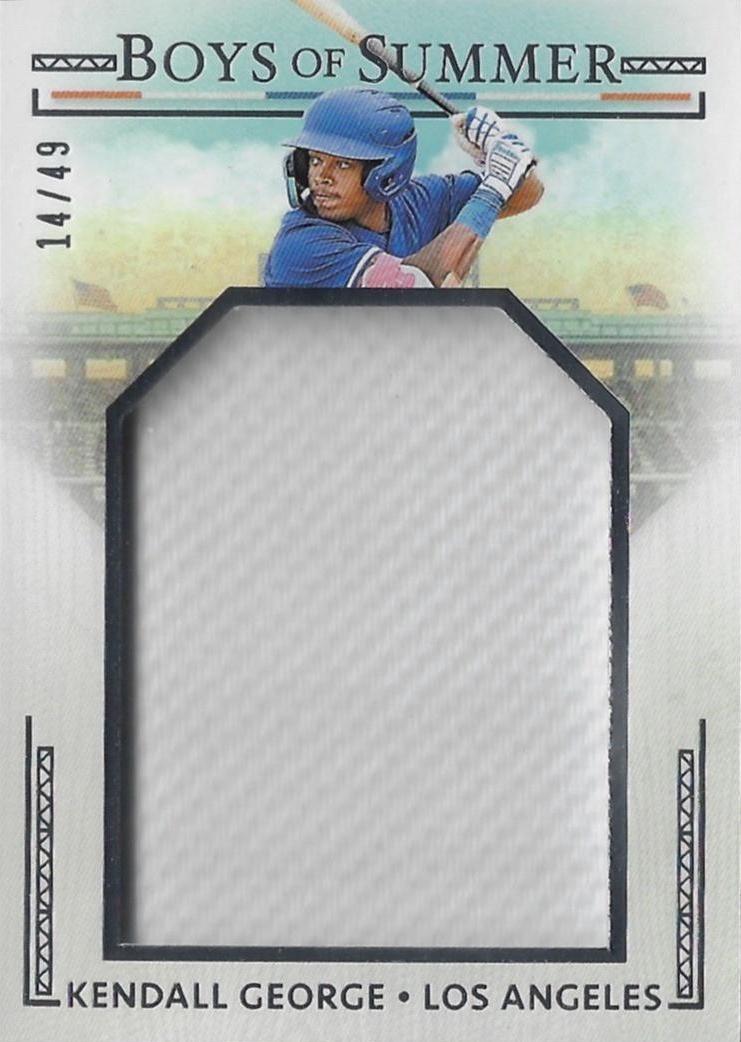 Kendall George #JPM-KG 2024 Panini Boys of Summer Baseball Jumbo Prospect Materials
