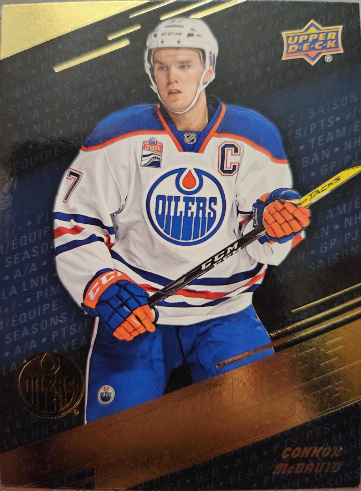 Connor McDavid #SM-1 Hockey Cards 2017 Upper Deck Tim Hortons Stat Makers