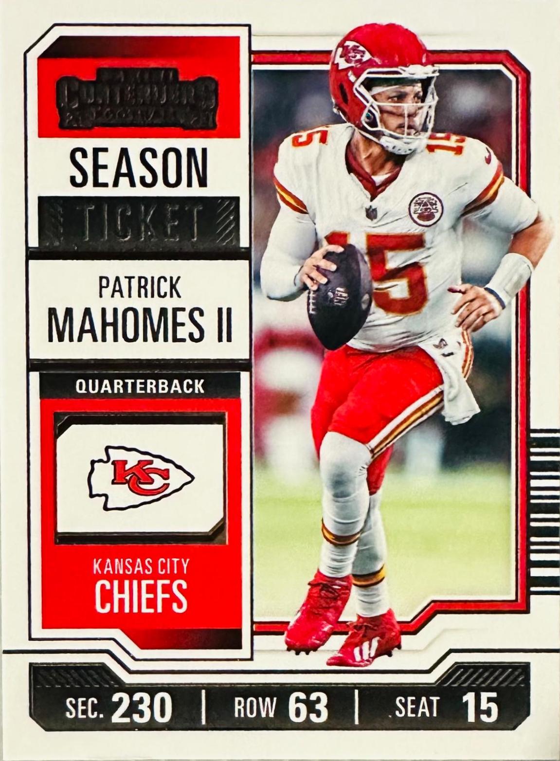 Patrick Mahomes II #51 Football Cards 2023 Panini Contenders