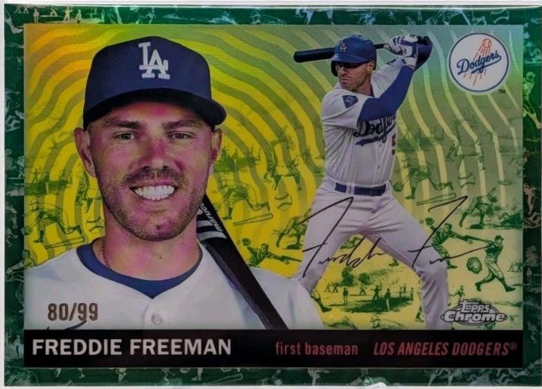 2025 Freddie Freeman [Green Vibrations Refractor] #79