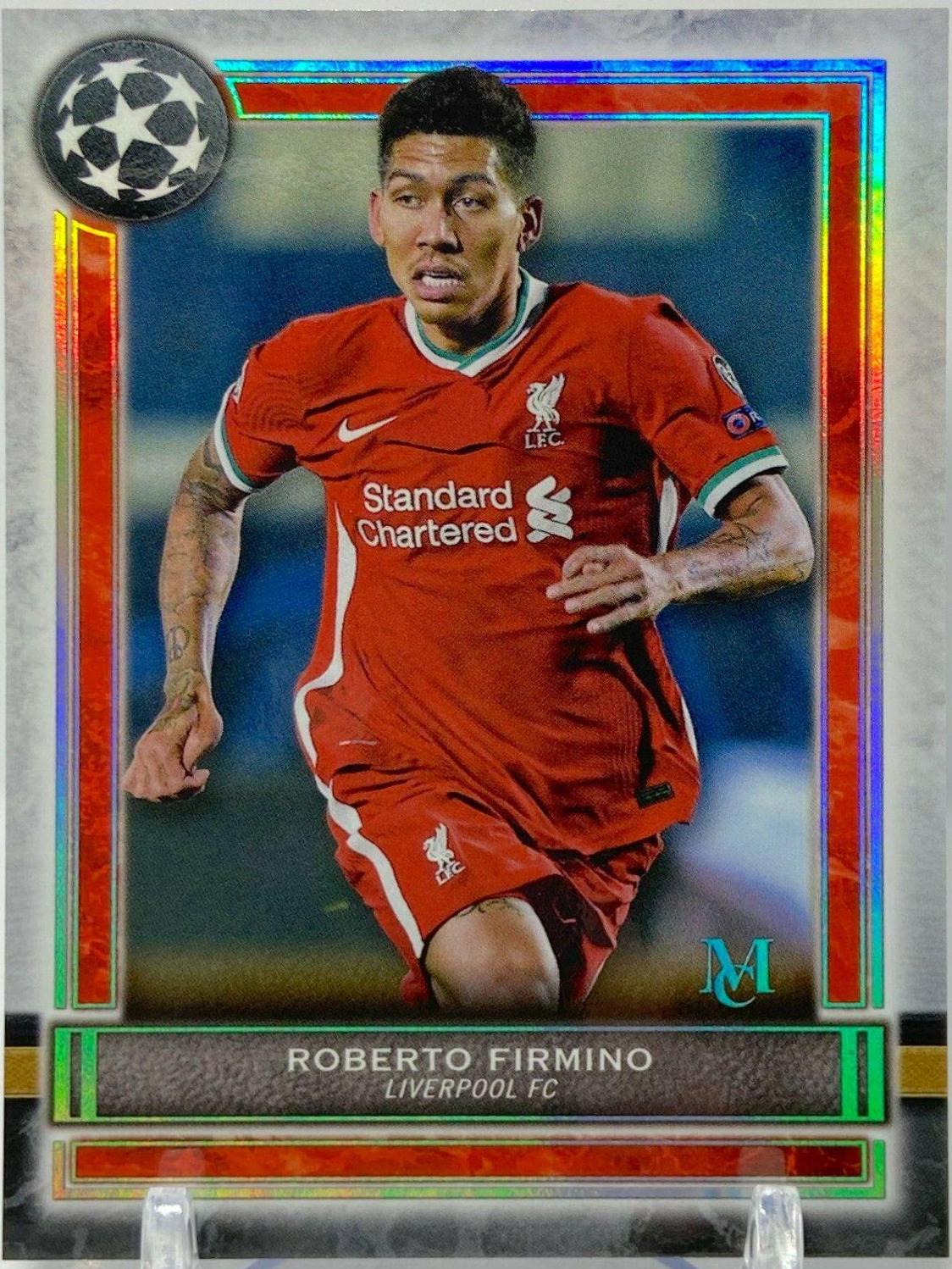 Roberto Firmino #67 Soccer Cards 2020 Topps Museum Collection UEFA Champions League