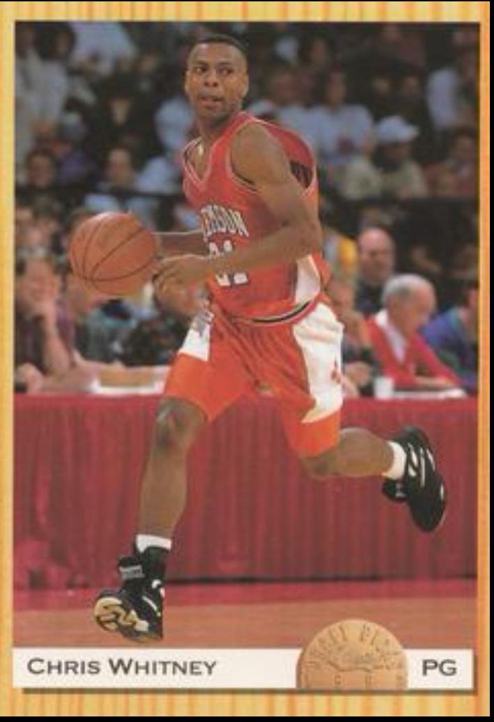Chris Whitney #79 Basketball Cards 1993 Classic Draft Picks