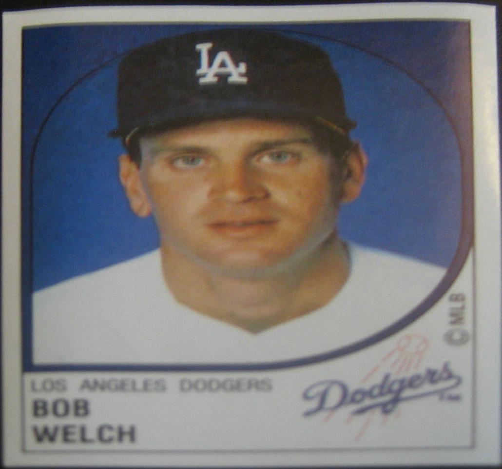 Bob Welch #305 Baseball Cards 1988 Panini Stickers