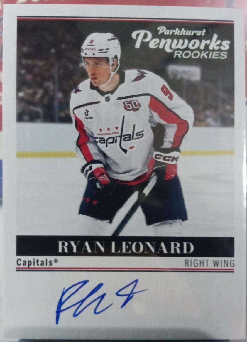 Ryan Leonard #PWR-RL 2025-26 Parkhurst Hockey Penworks Rookies