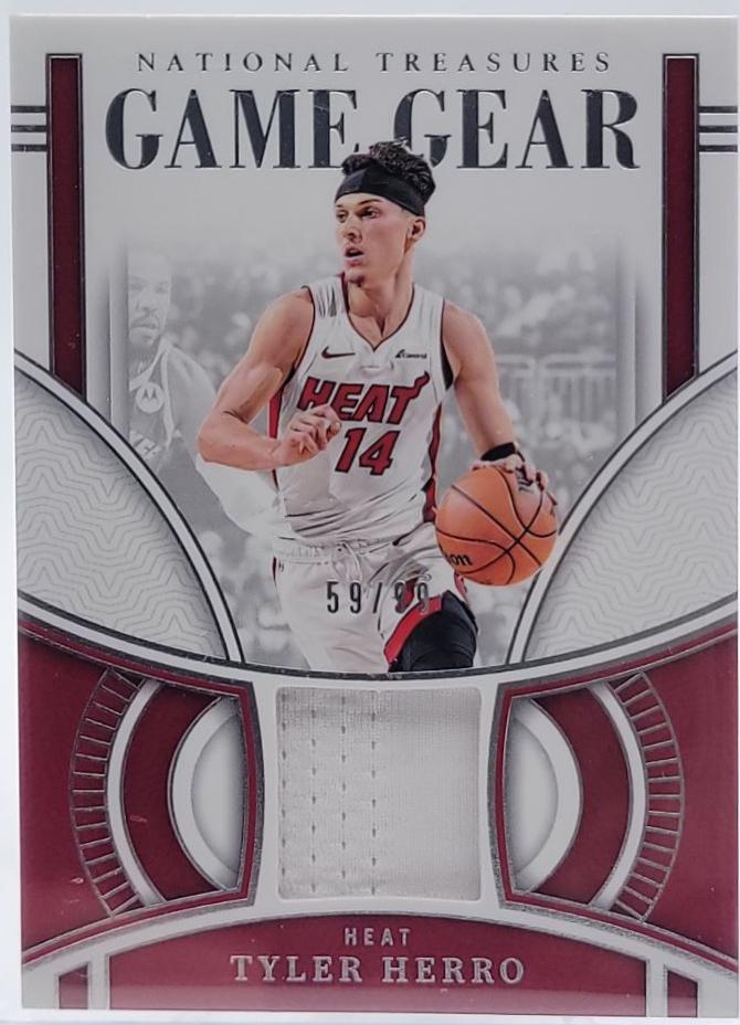 Tyler Herro #14 Basketball Cards 2023 Panini National Treasures Game Gear