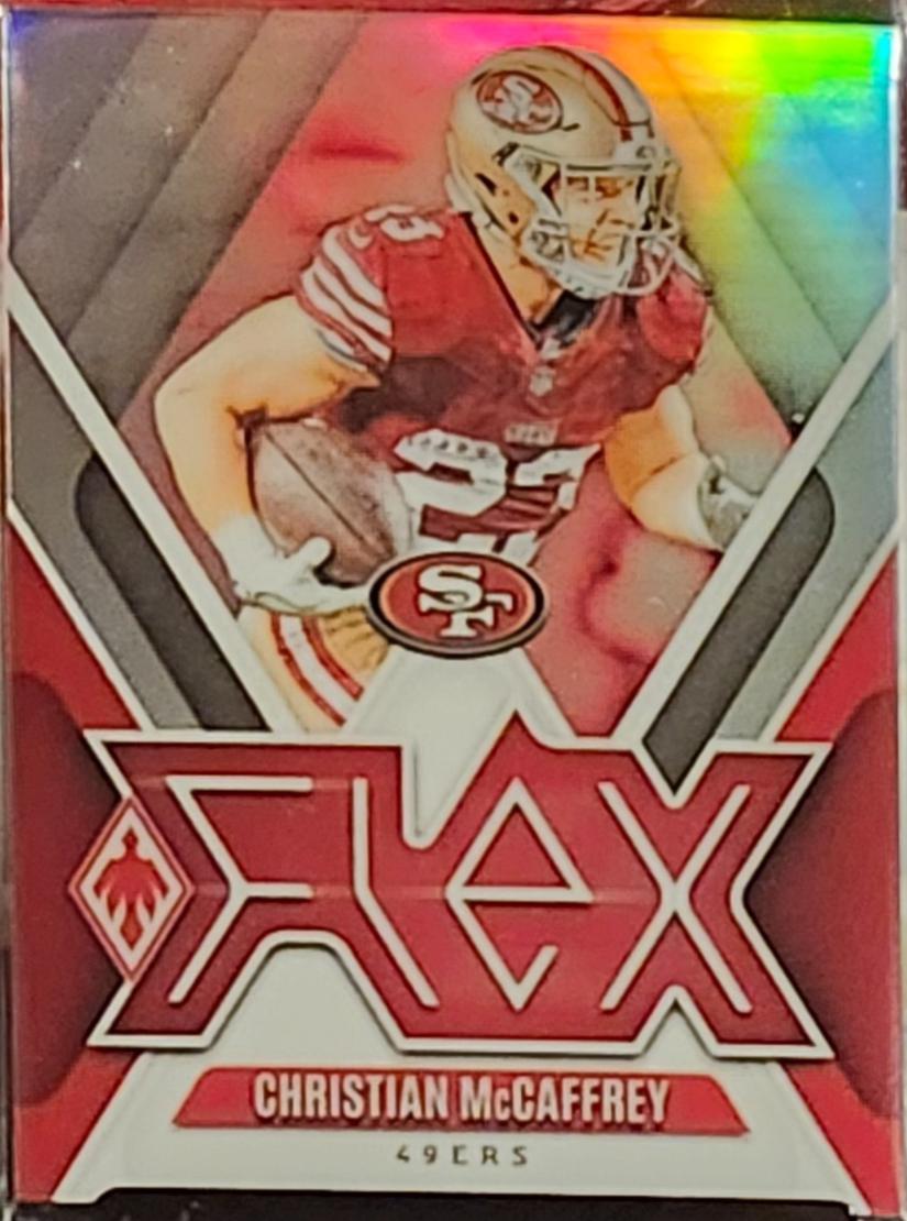 Christian McCaffrey #14 Football Cards 2024 Panini Phoenix Flex