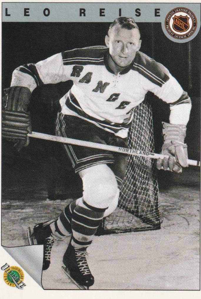 Leo Reise #28 Hockey Cards 1991 Ultimate Original Six