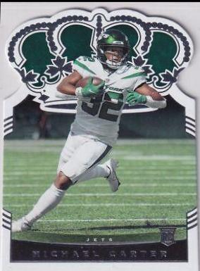 Michael Carter #CR-14 Football Cards 2021 Panini Chronicles Crown Royale