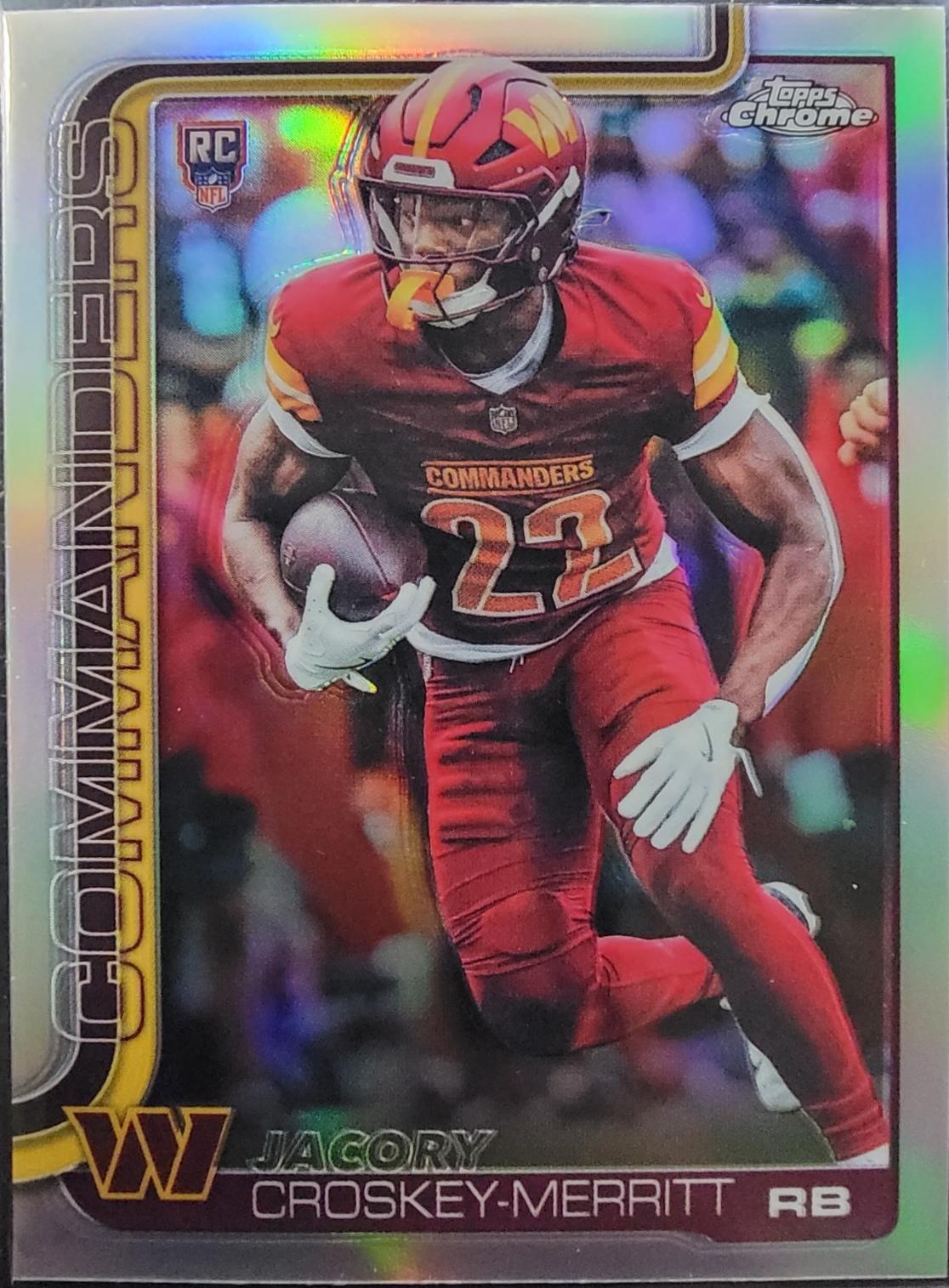 Jacory Croskey-Merritt [Football Leather Refractor] #387