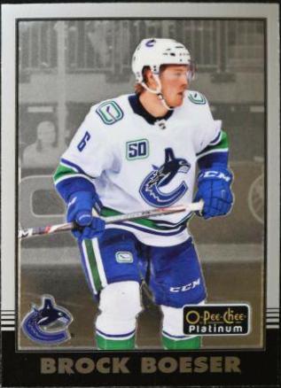 Brock Boeser #R-15 Hockey Cards 2020 O Pee Chee Platinum Retro