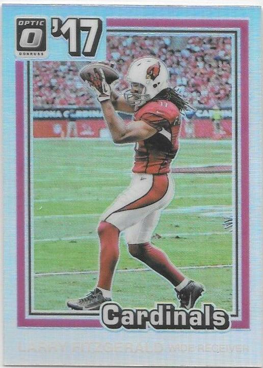 Larry Fitzgerald #4 Football Cards 2017 Panini Donruss Optic 1981 Tribute