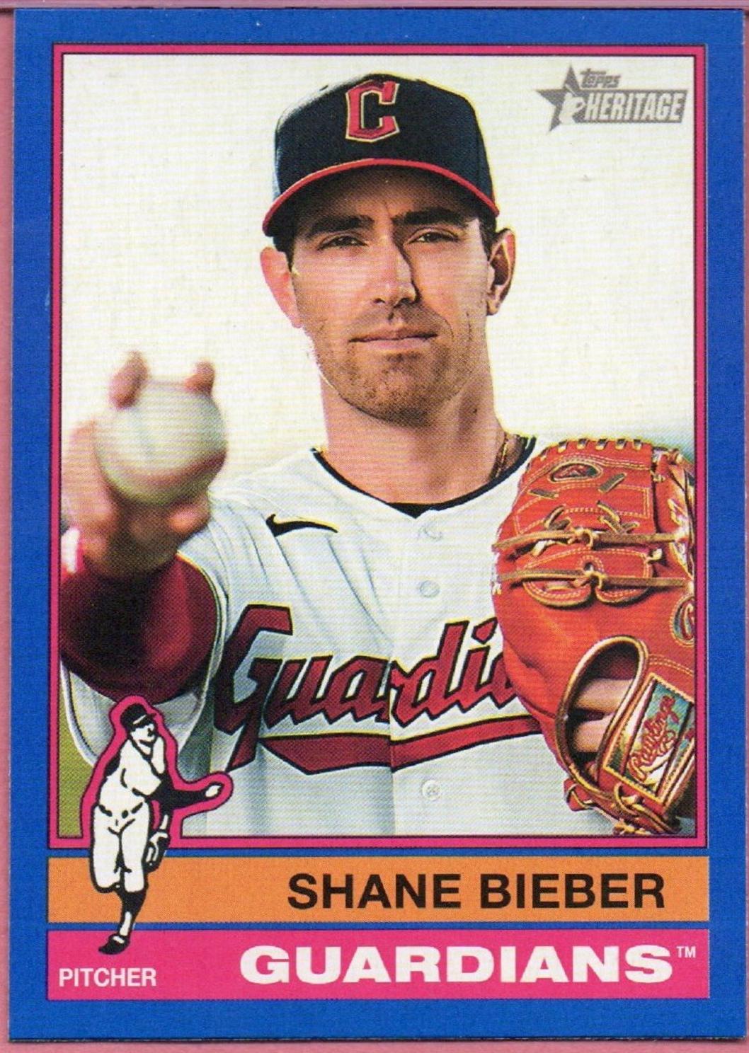 Shane Bieber [Dark Blue Border] #477