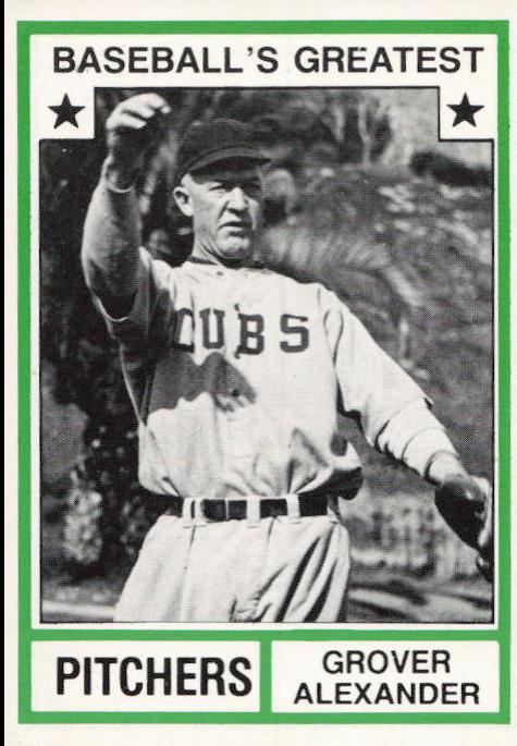 Grover Alexander #18 Baseball Cards 1982 TCMA Greatest Pitchers
