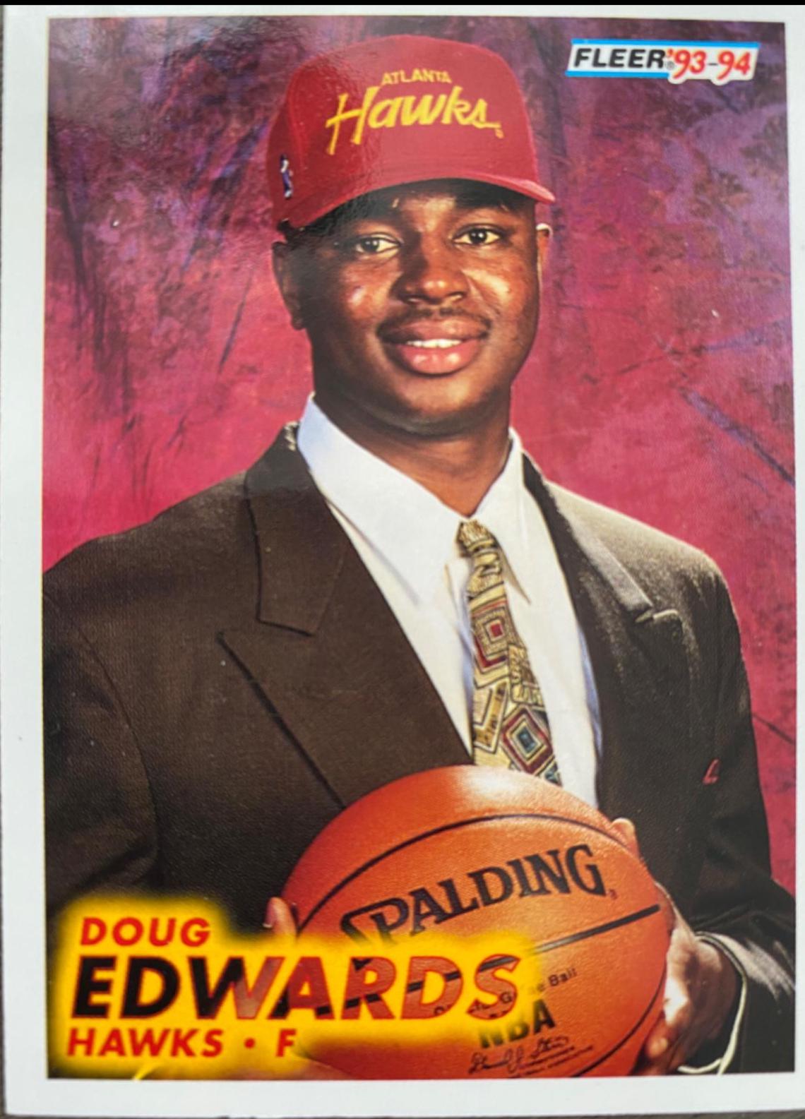 Doug Edwards #241 Basketball Cards 1993 Fleer