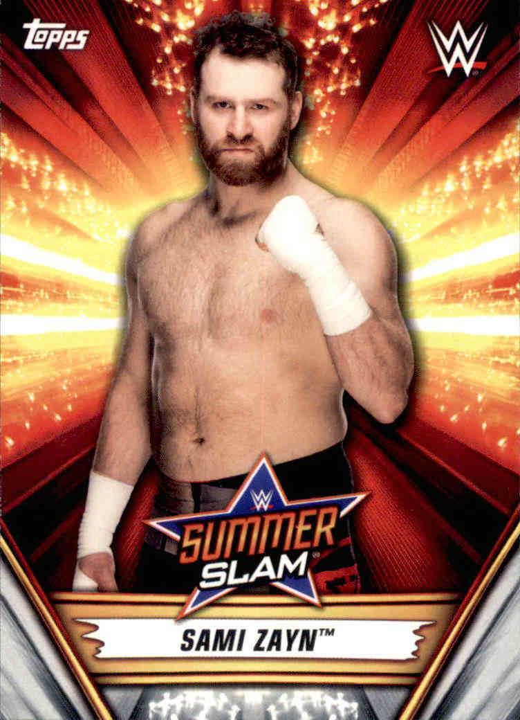 Sami Zayn #15 Wrestling Cards 2019 Topps WWE SummerSlam