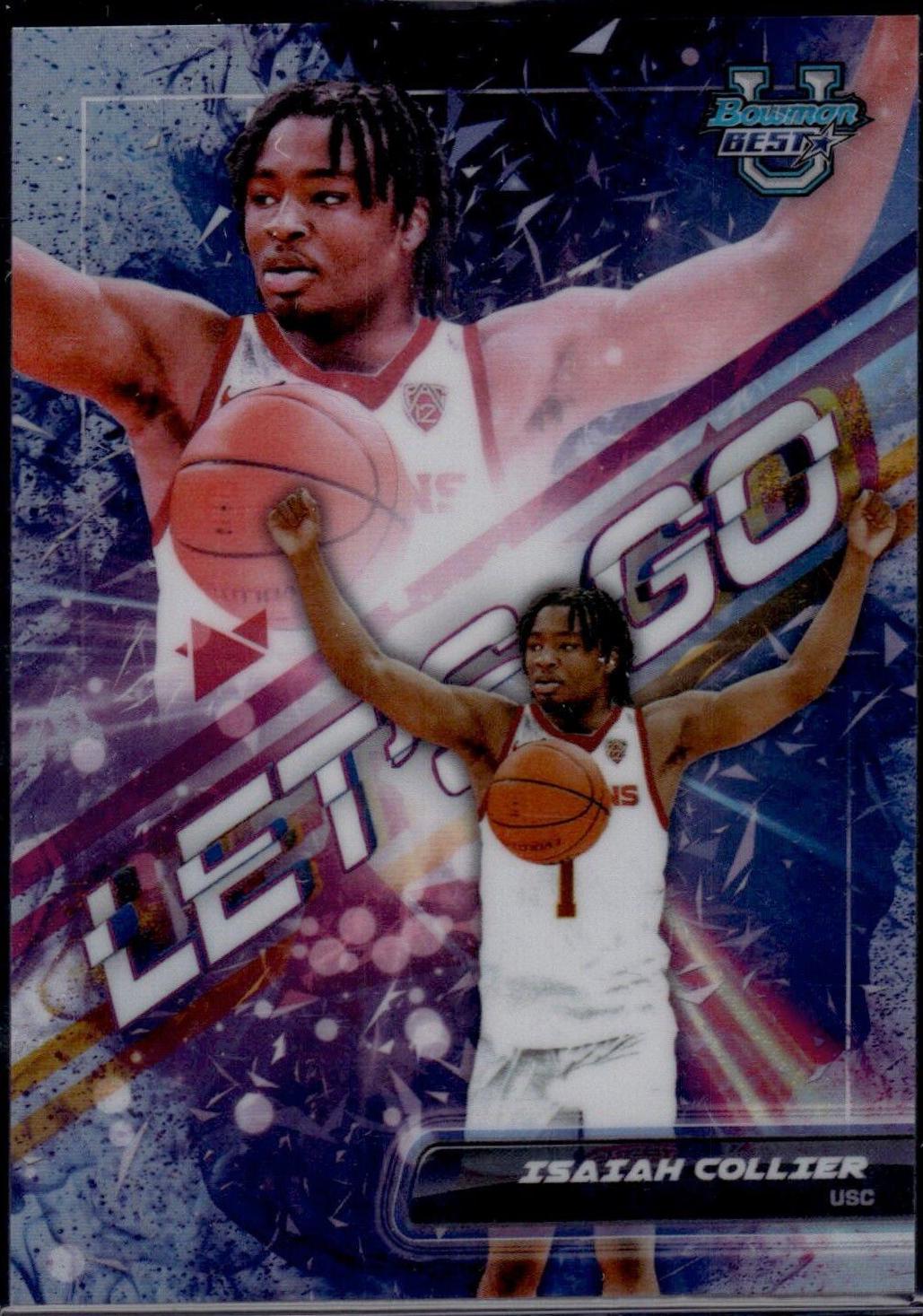 Isaiah Collier #LG-1 Basketball Cards 2023 Bowman Best University Let’s Go