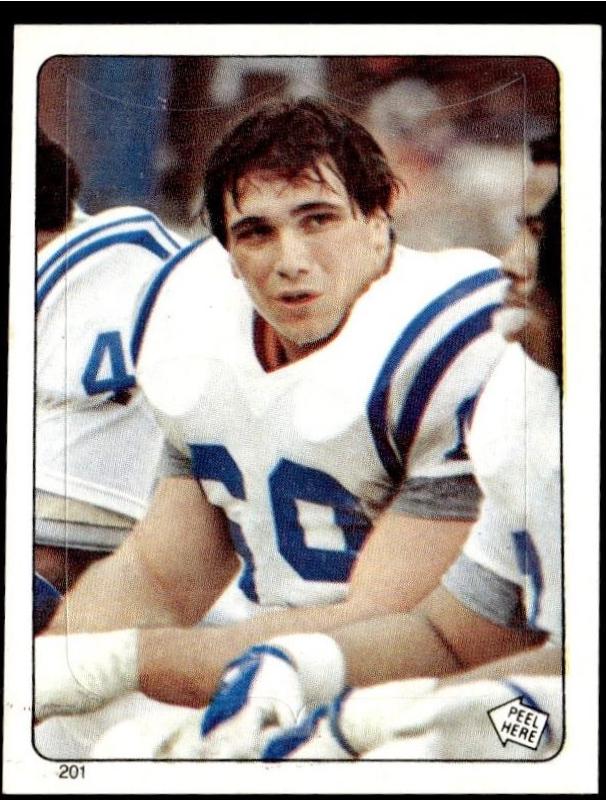 Leo Wisniewski #201 1983 Topps Stickers Football