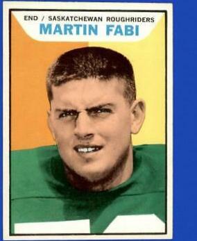 Martin Fabi #94 1965 Topps Cfl Football