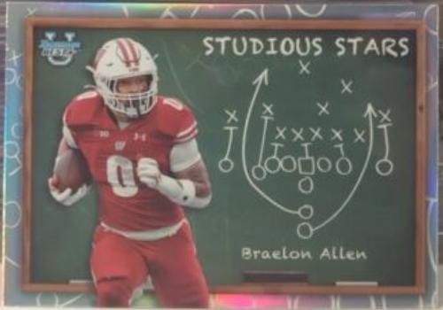 Braelon Allen #SS-15 Football Cards 2023 Bowman's Best University Studious Stars