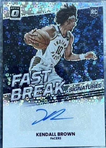Kendall Brown #FBS-KBR Basketball Cards 2022 Panini Donruss Optic Fast Break Signatures