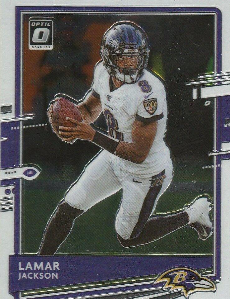 Lamar Jackson #11 Football Cards 2020 Panini Donruss Optic