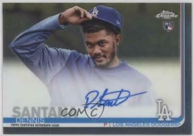 Dennis Santana #RA-DSA 2019 Topps Chrome Baseball Rookie Autographs