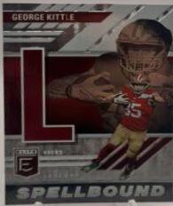 George Kittle #SB-GK5 Football Cards 2023 Panini Donruss Elite Spellbound