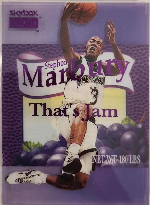 Stephon Marbury #2 Basketball Cards 1998 Skybox Premium That's Jam