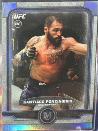 Santiago Ponzinibbio #14 Ufc Cards 2019 Topps UFC Museum Collection