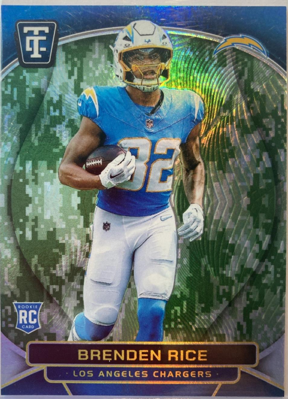 Brenden Rice [Mirror Platinum Camo] #107 Prices | 2024 Panini Totally ...