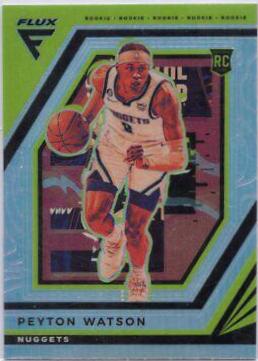Peyton Watson #218 Basketball Cards 2022 Panini Flux