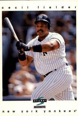 Cecil Fielder #8 Baseball Cards 1997 Score