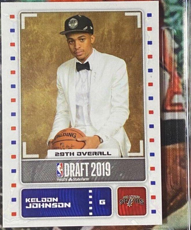 Keldon Johnson #96 Basketball Cards 2019 Panini Stickers