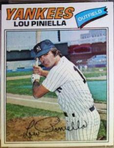 Lou Piniella #96 Baseball Cards 1977 Topps