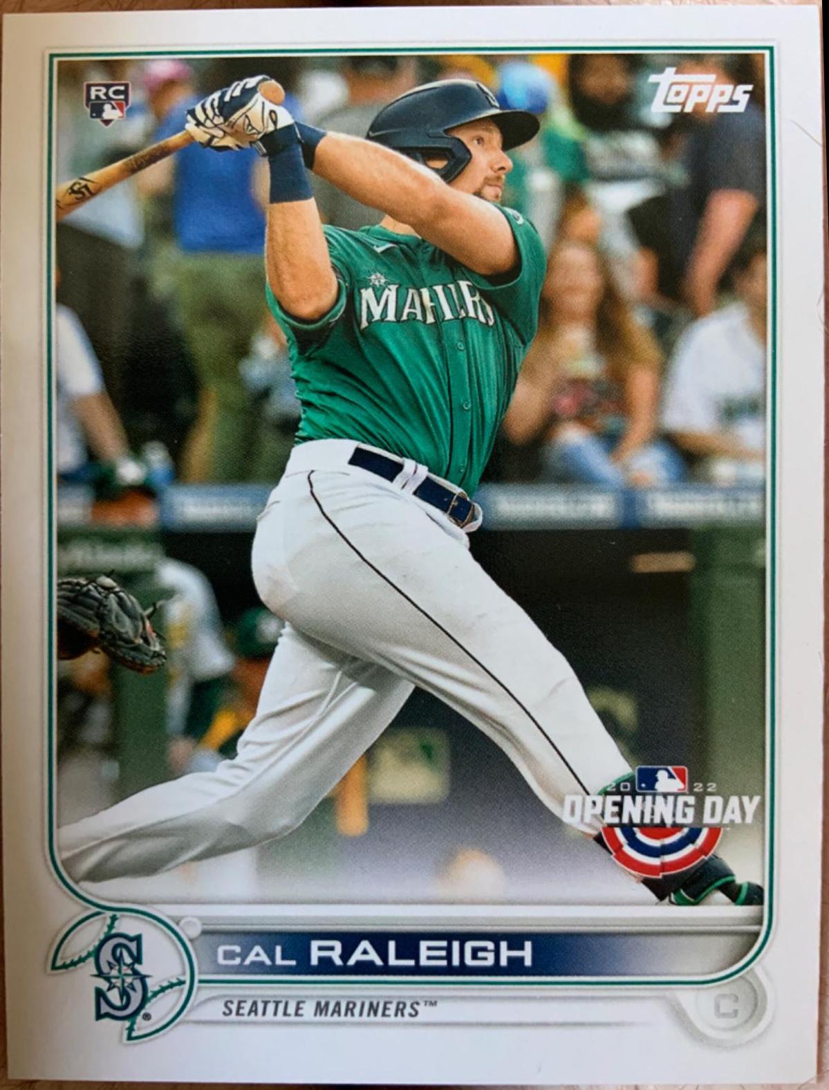 Cal Raleigh #124 Baseball Cards 2022 Topps Opening Day